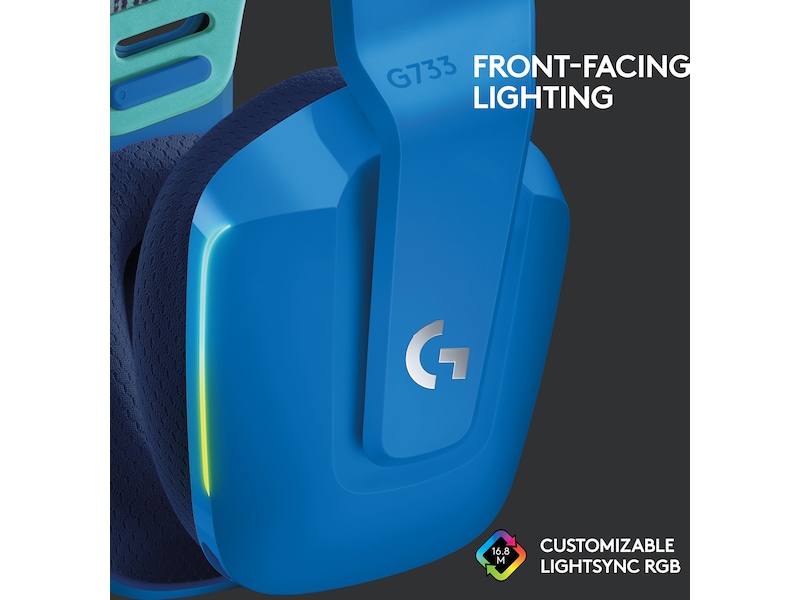 Logitech G733 LIGHTSPEED Trådløst Gaming Headset (blå) Gamingheadset