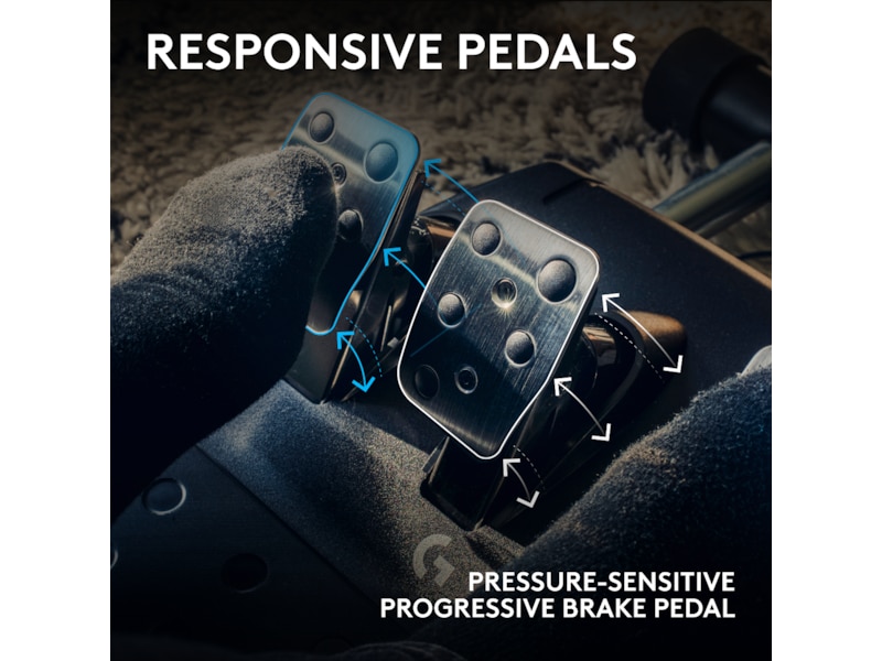 Logitech G923 Driving Force Racing PS4/PS5/PC Rat og pedaler