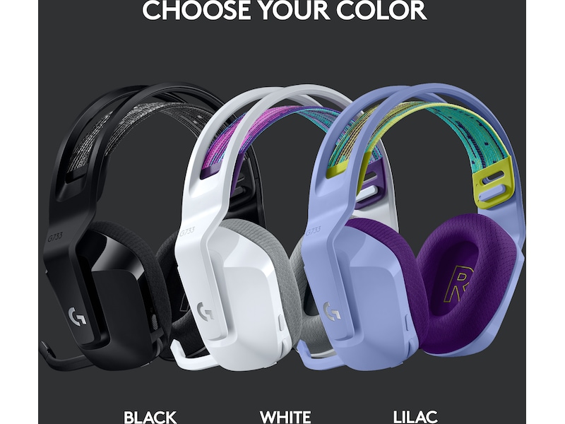 Logitech G733 LIGHTSPEED Trådløst Gaming Headset (hvid) Gamingheadset
