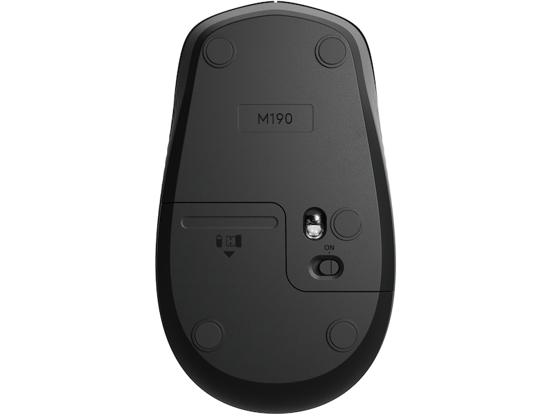 Logitech M190 trådløs mus i fuld størrelse koksgrå Mus