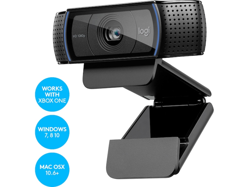 Logitech C920e HD 1080p Webcam - BLK - WW Webkameraer