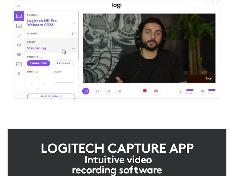 Logitech C920e HD 1080p Webcam - BLK - WW Webkameraer
