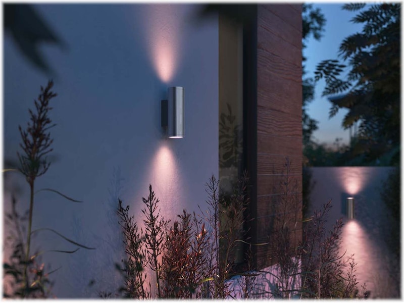Philips Hue Appear udendørs væglampe (inox) Væglampe