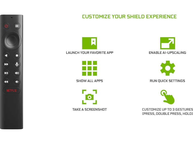 NVIDIA Shield TV fjernbetjening Fjernbetjeninger