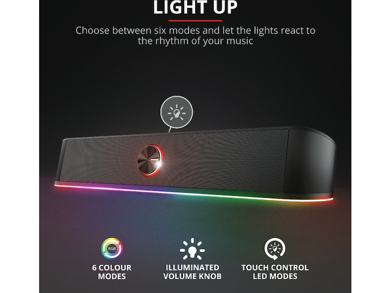 Trust GXT 619 Thorne lydplanke 2.0 Højttalere