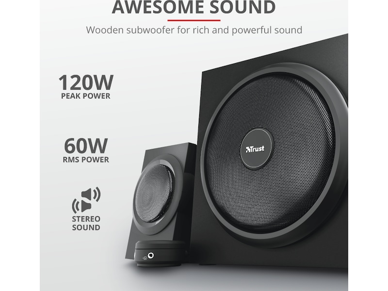 Trust Yuri 2.1 høyttalere 2.1 Højttalere