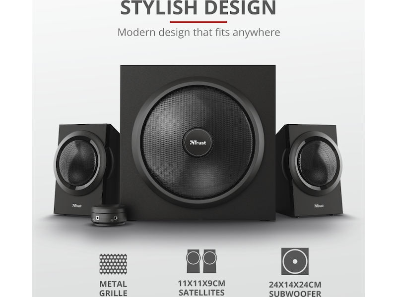 Trust Yuri 2.1 høyttalere 2.1 Højttalere