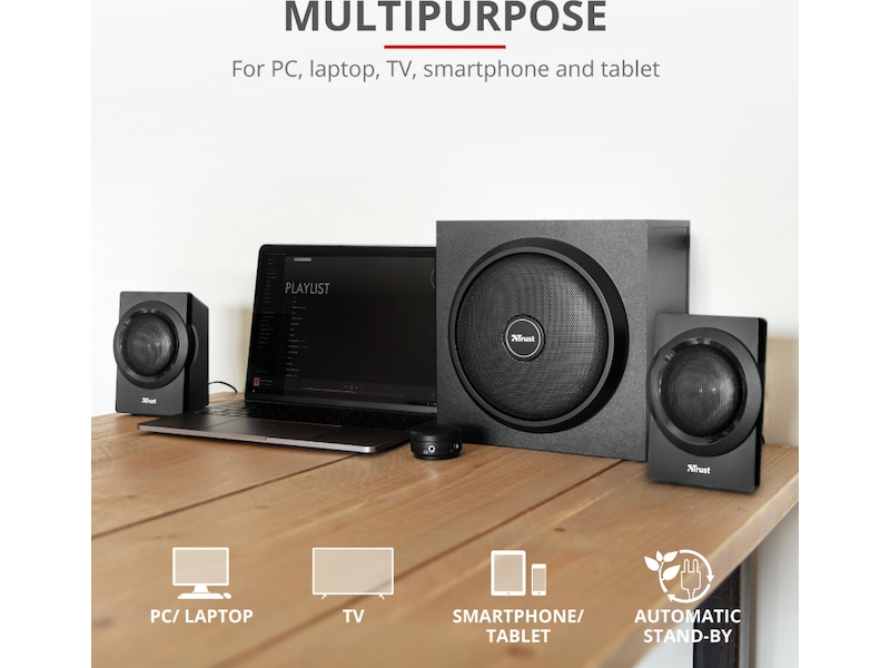 Trust Yuri 2.1 høyttalere 2.1 Højttalere