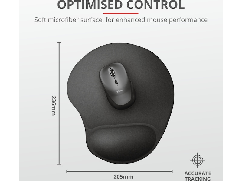 Trust Bigfoot musemåtte sort Musemåtter