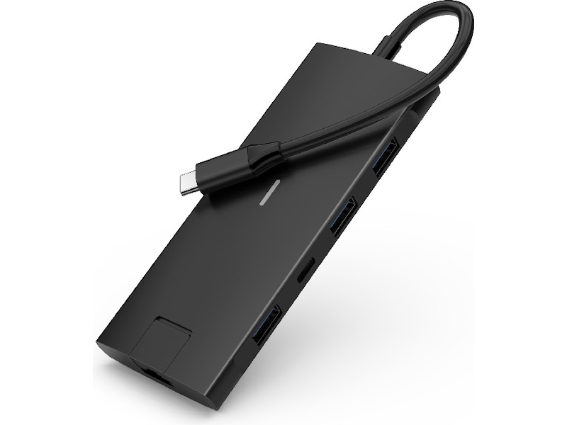 iiglo 8-i-1 Slim MultiPort Docking (sort) Dockingstation og USB-hub