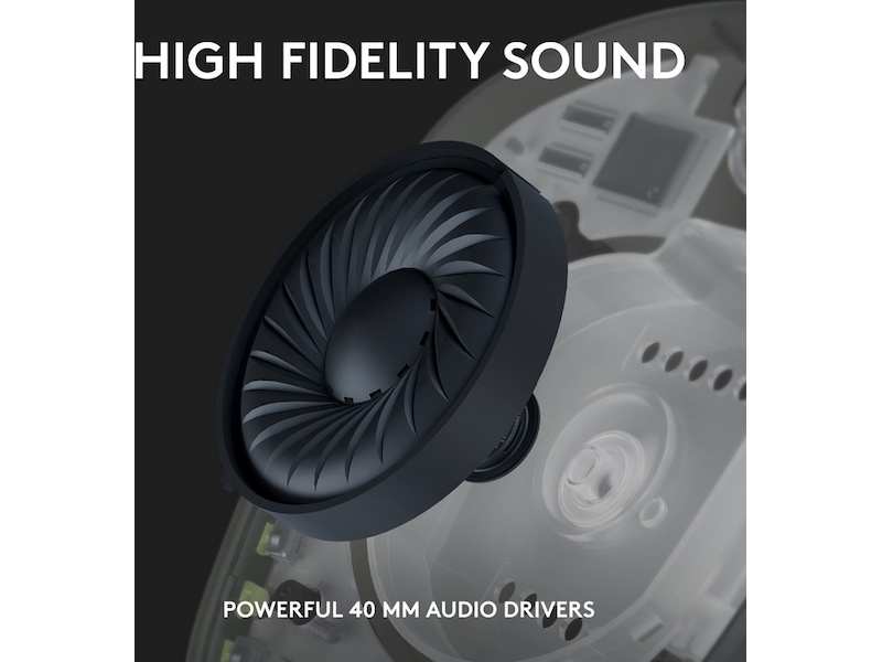 Logitech G435 LIGHTSPEED Trådløst Gaming Headset (hvid/blå) Gamingheadset