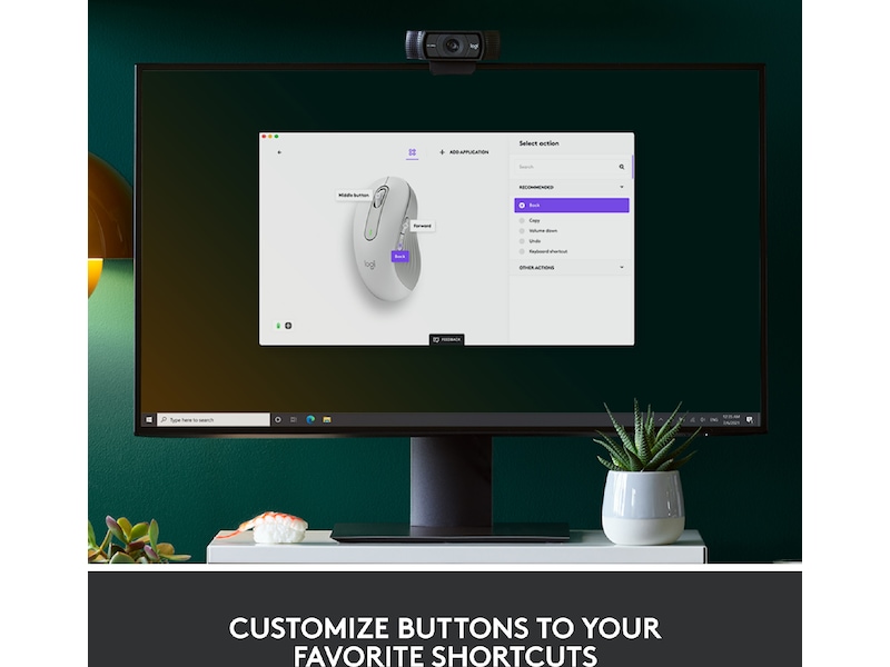 Logitech Signature M650 Large trådløs mus Offwhite Mus