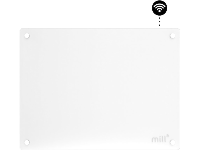 Mill Glas WiFi Gen 3 panelovn 400W  (hvid) Varmepaneler