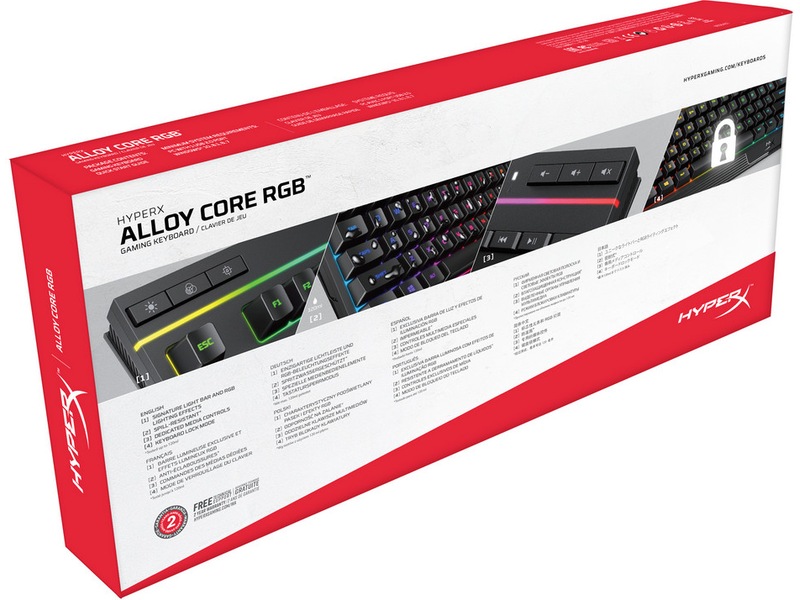 HyperX Alloy Core RGB Gaming Tastatur (sort) Gamingkeyboard