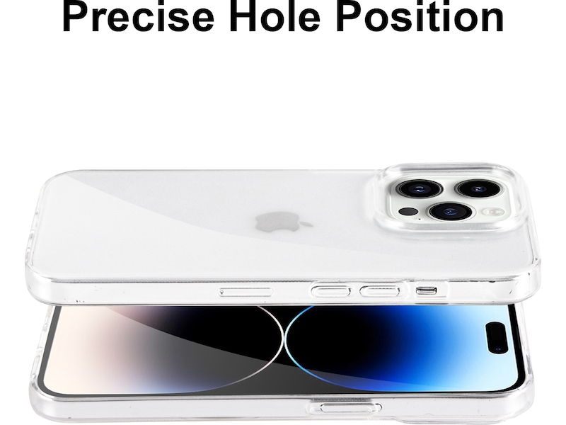 iiglo iPhone 15 Pro / 14 Pro Silikonecover (transparent) Mobilcover