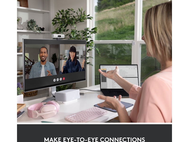 Logitech Brio 500 webcam (off-white) Webkameraer