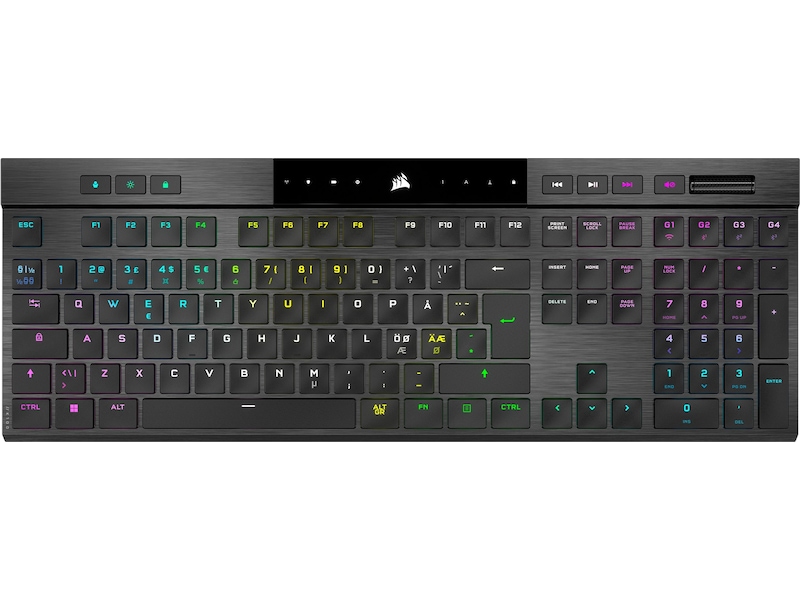 Corsair K100 Air Trådløst Gaming Tastatur RGB (sort) Gamingkeyboard