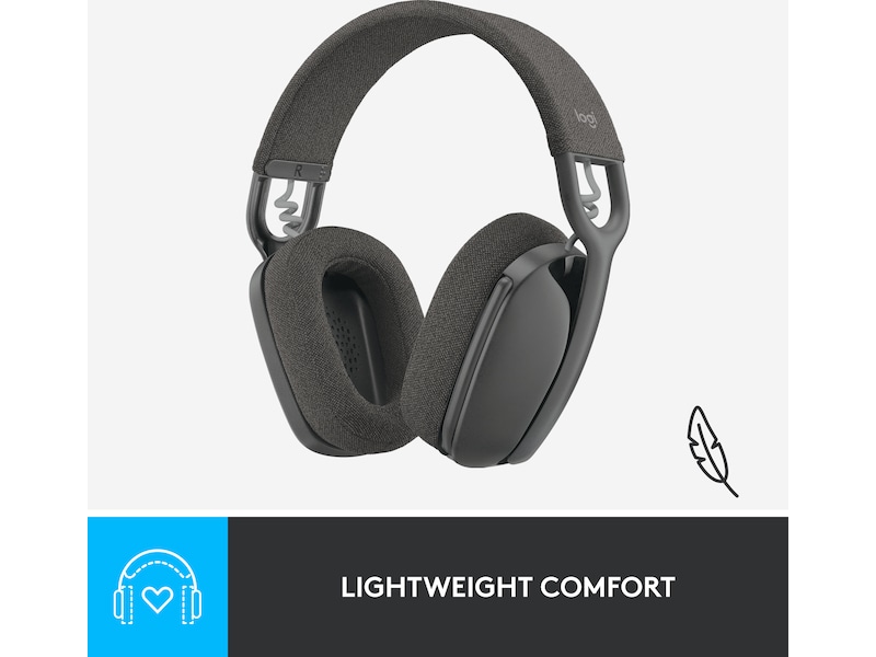 Logitech Zone Vibe 100 trådløs headset (grafitgrå) Høretelefoner