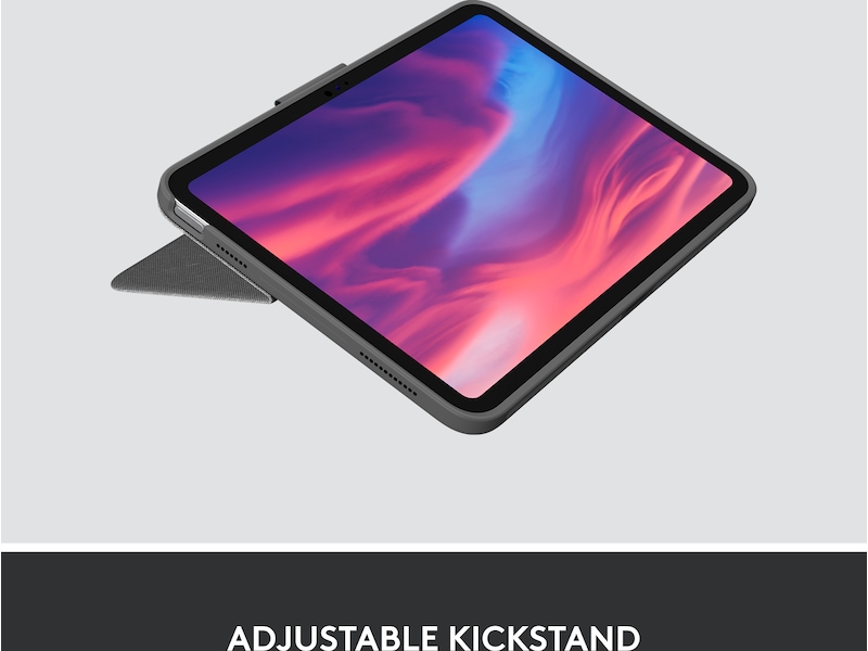 Logitech iPad 10,9" / 11" Combo Touch Tastaturcover (oxford grey) Cover til tablet