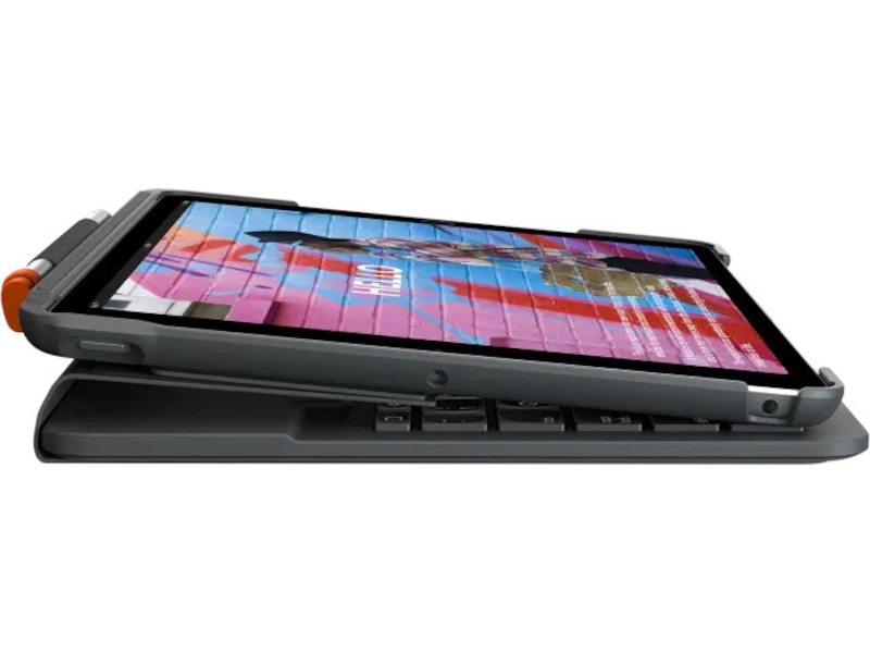 Logitech iPad 10,9" / 11" Slim Folio Tastaturcover (grafitgrå) Cover til tablet