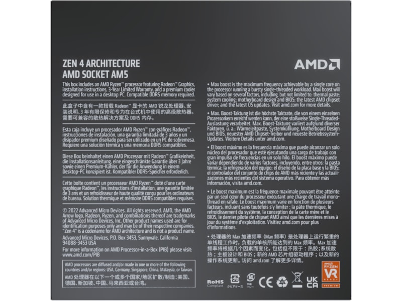 AMD Ryzen 5 7600 CPU Processorer