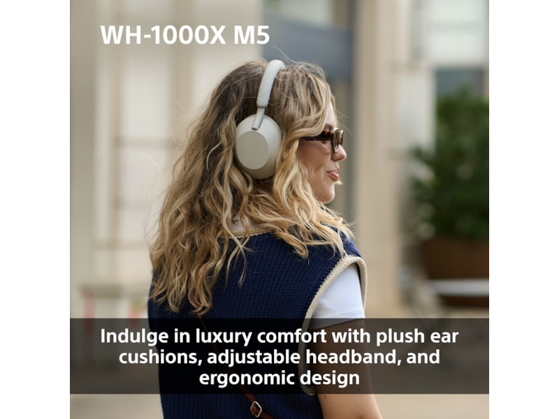 Sony WH-1000XM5 Trådløse høretelefoner, Over-Ear (blå) Høretelefoner