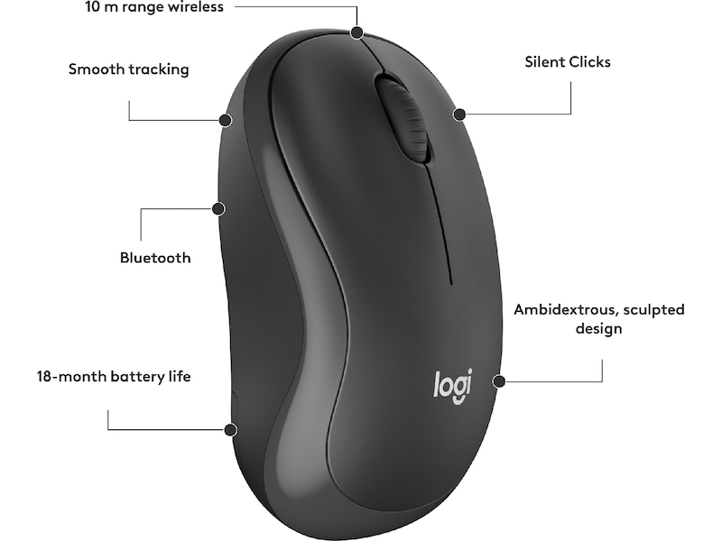 Logitech M240 Trådløs Mus (graphite) Mus