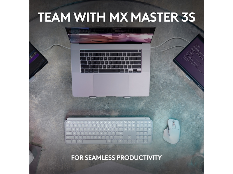 Logitech MX Keys S trådløst tastatur (pale grey) Keyboards