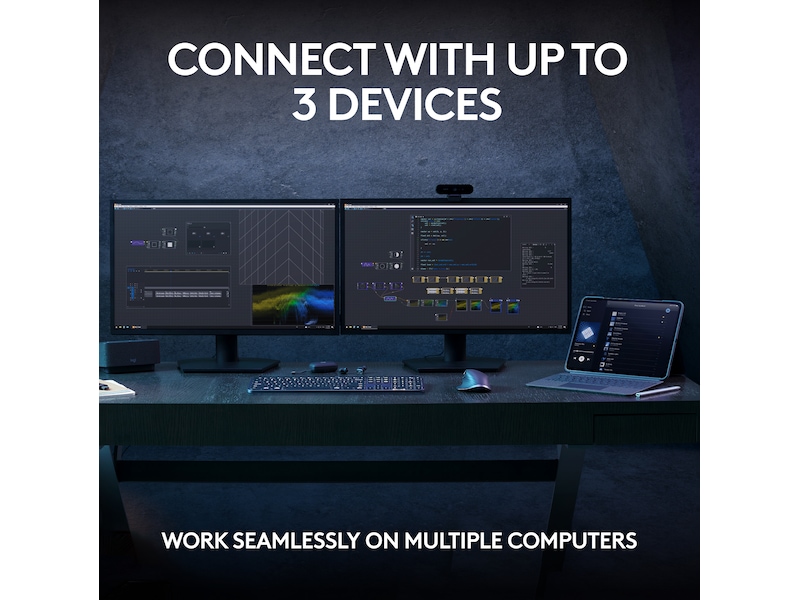 Logitech MX Keys S trådløst tastatur (pale grey) Keyboards