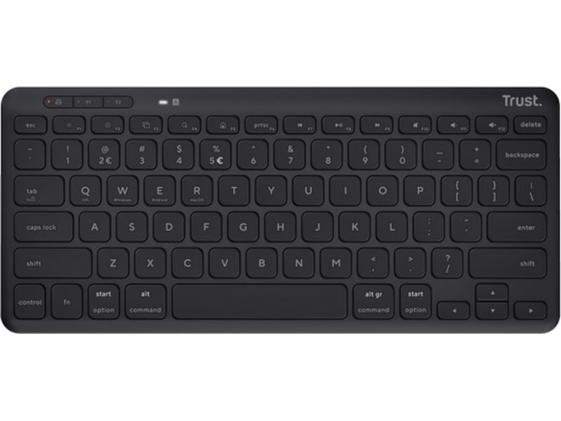 Trust Lyra kompakt trådløst tastatur Ergonomiske