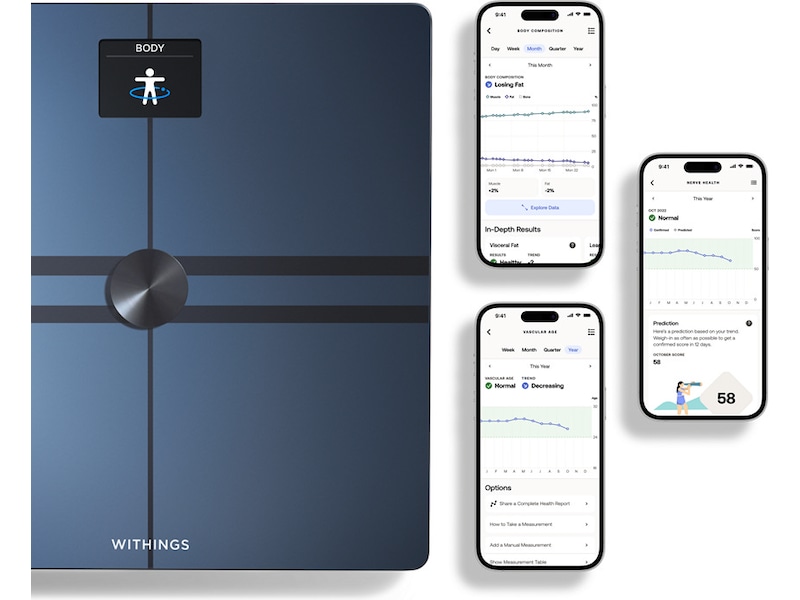 Withings Body Comp Wi-Fi smart badevægt (sort) Badevægte