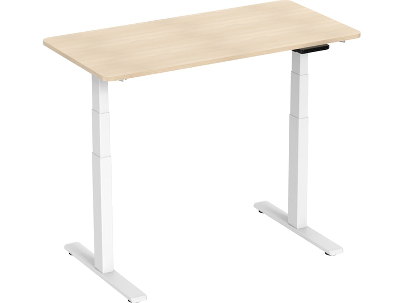 Ergonomisk hæve/sænke skrivebord 120cm (hvid/eg) Aktivitetsborde