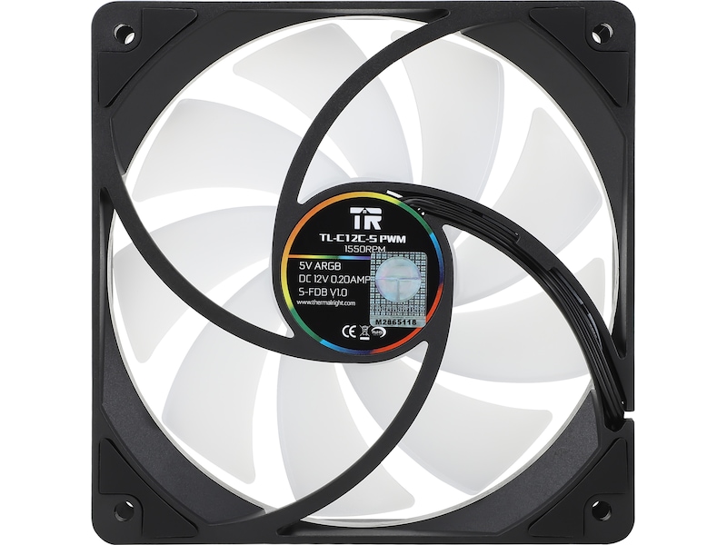 Thermalright TL-C12C-S ARGB 120mm Ventilator (sort) Blæsere