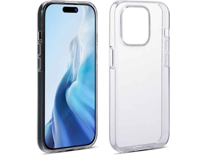 iiglo iPhone 15 Pro Pro Silikone cover (gennemsigtig) Mobilcover