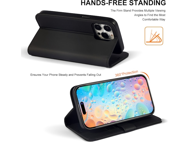 iiglo iPhone 15 Pro Max Wallet cover (sort) Mobilcover