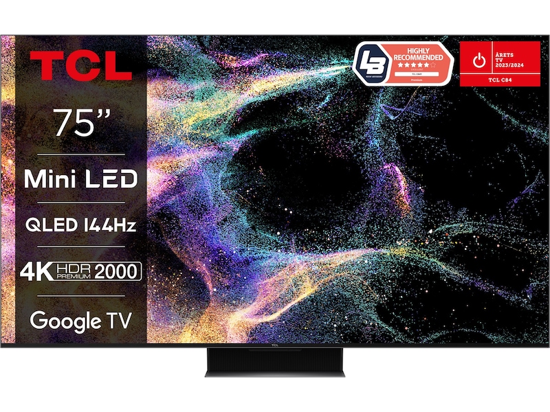 TCL 75" C849 Mini LED 4K Google TV 144Hz 70 - 79 tommer TV