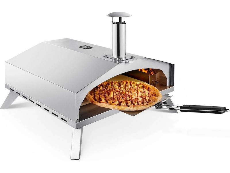 Austin and Barbeque AABQ 16" Gasfyret pizzaovn (rustfrit stål) Pizzaovne