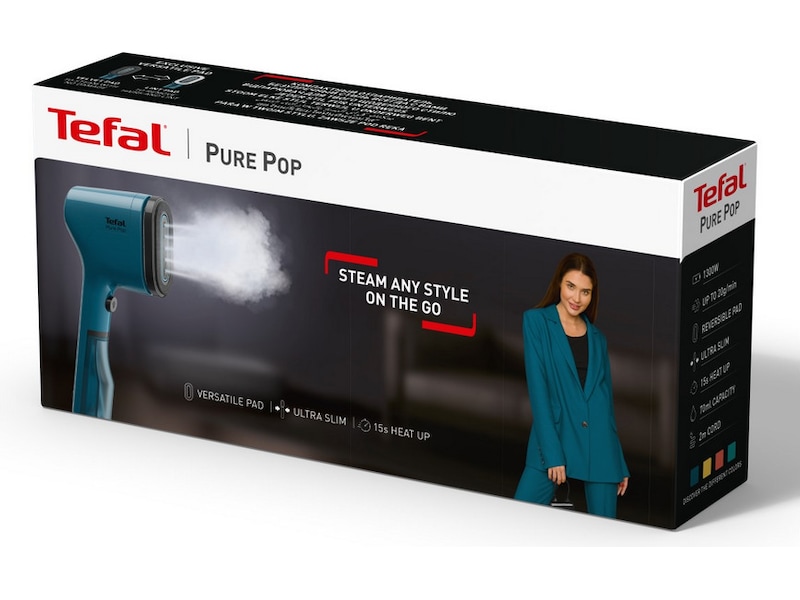Tefal Pure POP Garment Steamer (blå) Tøjdampere