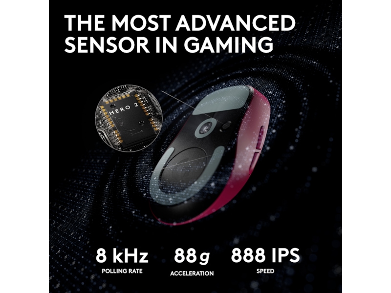 Logitech G Pro X Superlight 2 Lightspeed Trådløs Gamingmus (lyserød) Gamingmus