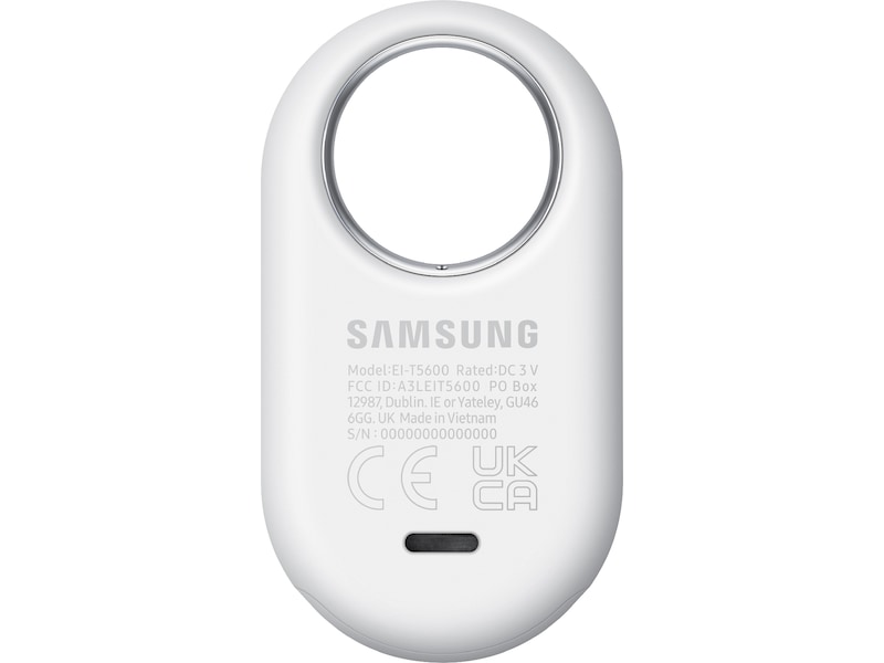Samsung Galaxy SmartTag2 sporingschip (hvid) Bluetooth tracker & GPS