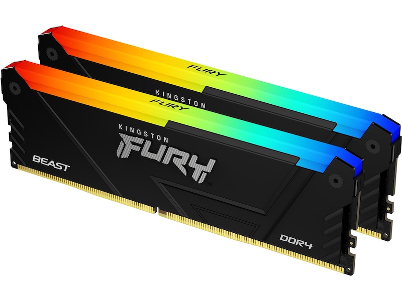 Kingston FURY Beast RGB DDR4 3200MHz 16GB Hukommelse (RAM)