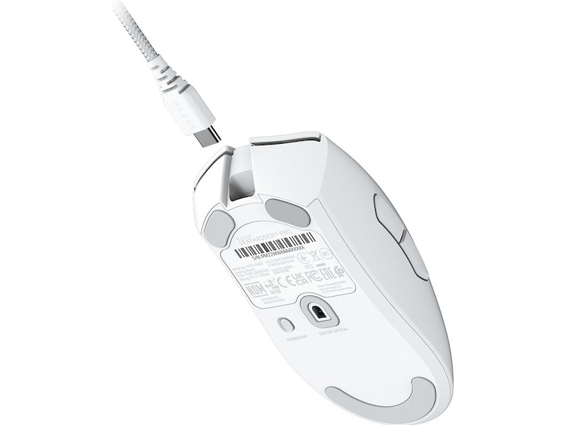 Razer Deathadder V3 Pro Trådløs Gamingmus (hvidt) Gamingmus