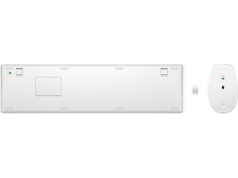 HP 650 kombineret trådløst tastatur og mus (hvid) Keyboards