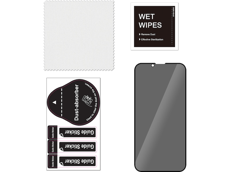 iiglo iPhone 17e /16e / 14 / 13 / 13 Pro 3D Privacy Skærmbeskytter Skærmbeskyttelse mobiltelefon