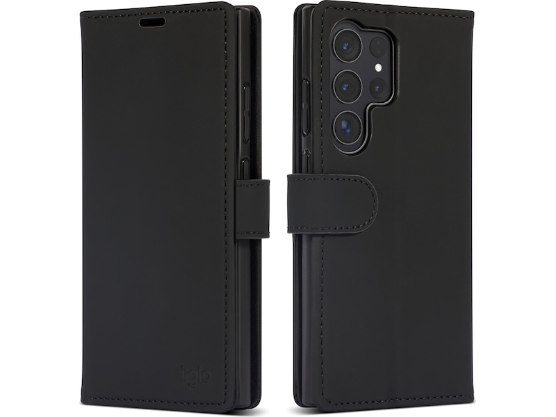 iiglo Galaxy S24 Ultra Wallet Cover (sort) Mobilcover