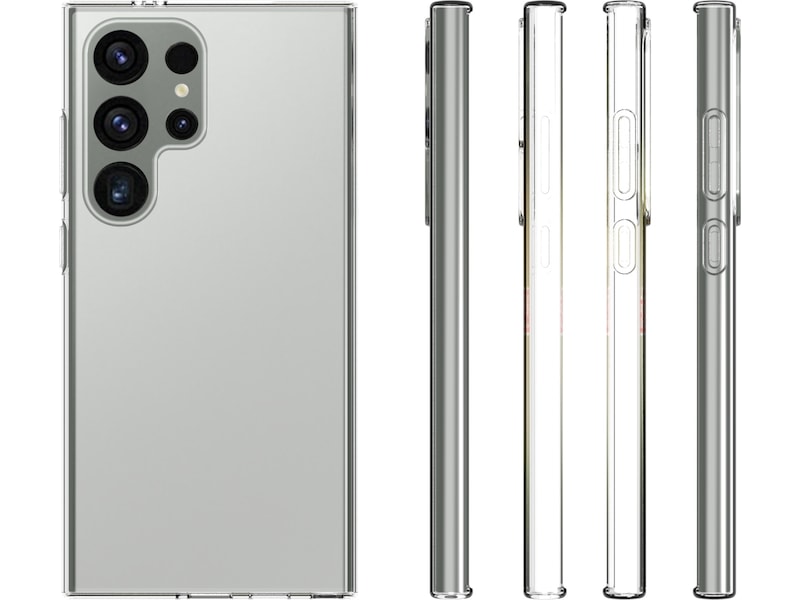 iiglo Galaxy S24 Ultra Silikone cover (gennemsigtig) Mobilcover