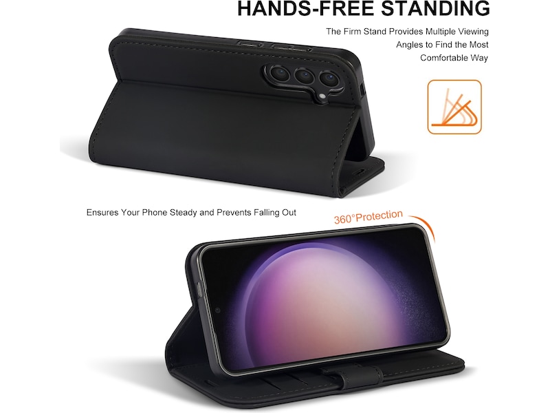 iiglo Galaxy S24 Wallet Cover (sort) Mobilcover