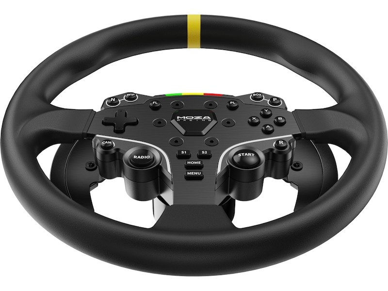 Moza Racing 12-inch Round Wheel Mod for ES Rat og pedaler