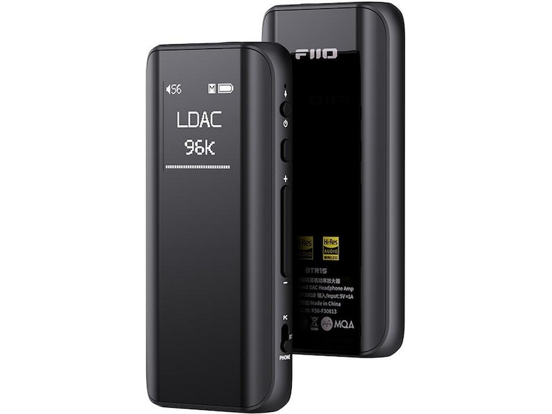 FiiO BTR15 Bluetooth hodetelefonforsterker DAC Hovedtelefonforstærker