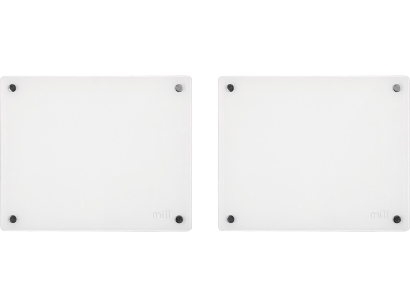 Mill Glass MB250 Panelovn 250W (hvid) 2-pack Varmepaneler